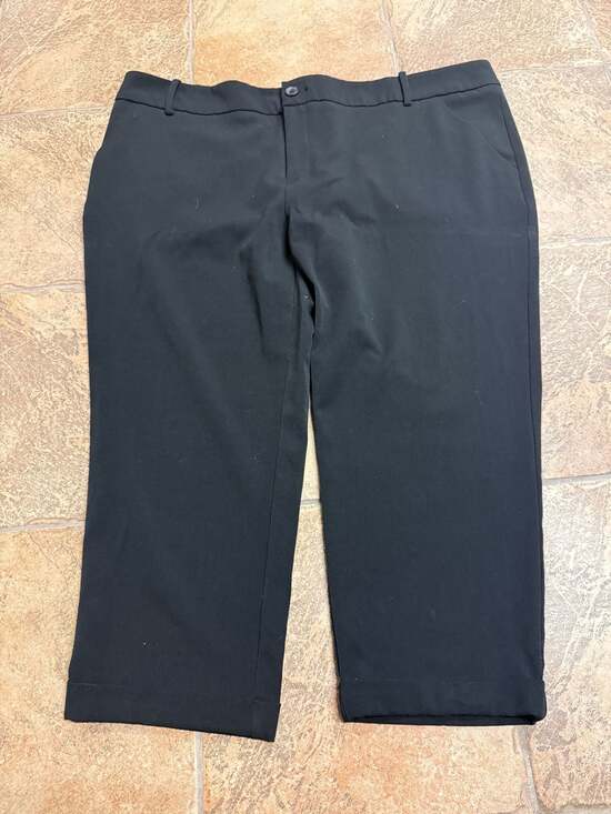 Ava & Viv Pants - Ava & Viv Women's Black Cuffed Dress‎ Pants Size 20W